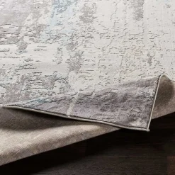 Kirklands Home Area Rugs|Charcoal and Indigo Abstract Floor Runner