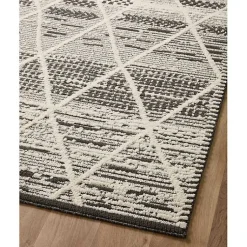 Kirklands Home Area Rugs|Charcoal Gradient Diamond Area Rug, 5x7