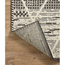 Kirklands Home Area Rugs|Charcoal Gradient Diamond Area Rug, 5x7