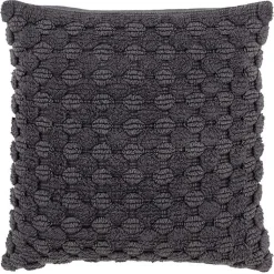 Discount Charcoal Heavily Textured Pillow Pillows