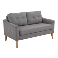Kirklands Home Sofas & Loveseats|Charcoal 2-pc. Loveseat & Ottoman Set Gray