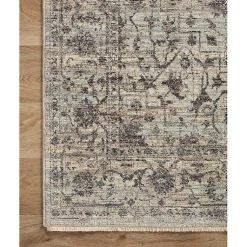 Kirklands Home Area Rugs|Charcoal Sorrento Medallion Area Rug, 6x9 Gray