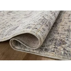 Kirklands Home Area Rugs|Charcoal Sorrento Medallion Area Rug, 7x10 Gray