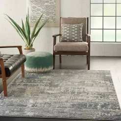 Kirklands Home Area Rugs|Charcoal Tally Textured Area Rug, 3x5