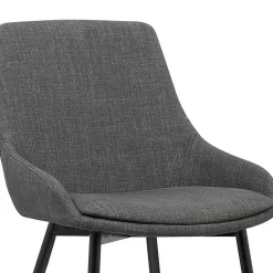 Kirklands Home Dining Chairs|Charcoal Upholstered Mia Dining Chair Gray