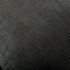 Online Charcoal Velvet Corduroy Flange Throw Pillow Pillows