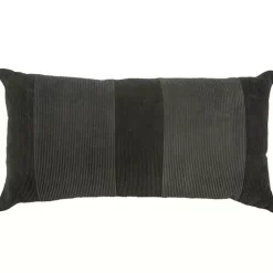 New Charcoal Velvet Corduroy Lumbar Pillow Pillows
