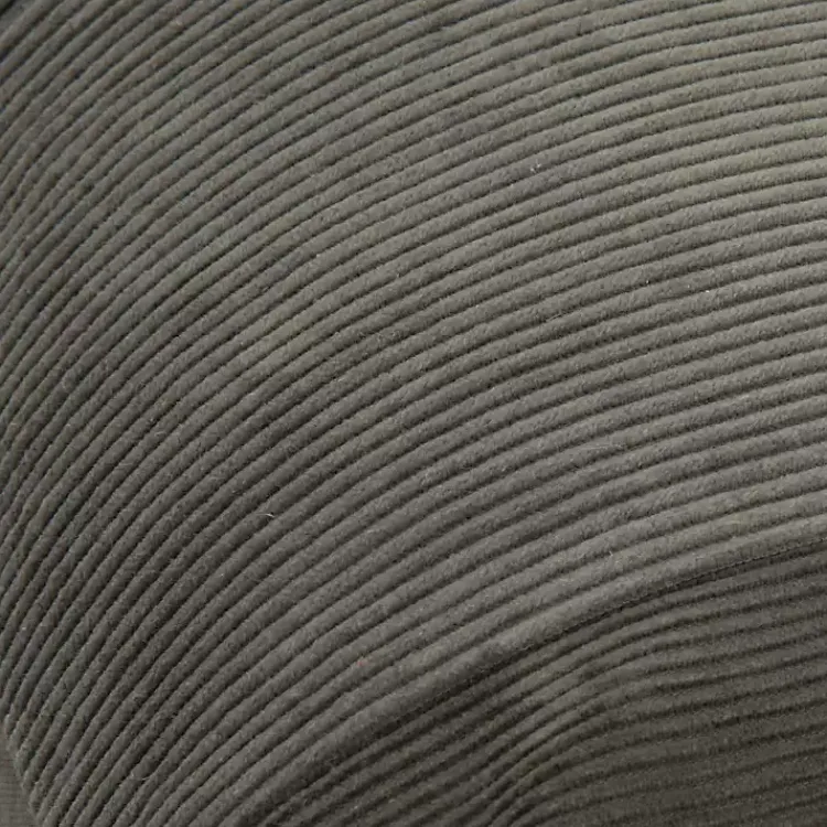 New Charcoal Velvet Corduroy Lumbar Pillow Pillows
