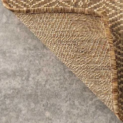 Kirklands Home Outdoor Rugs|Charlotte Elegant Outdoor Rug, 8x10 Tan