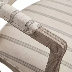 Kirklands Home Accent Chairs|Chaucer Navy Striped Accent Chair