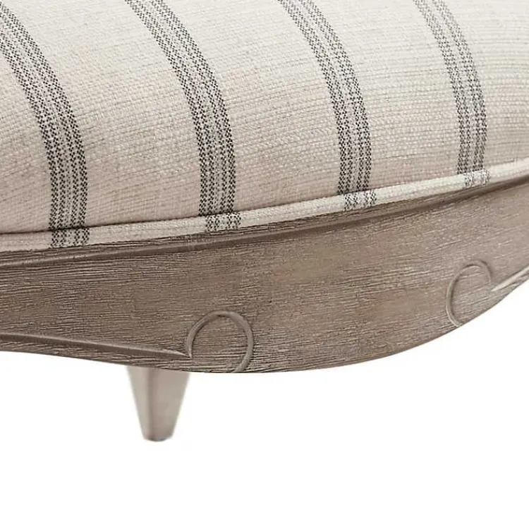 Kirklands Home Accent Chairs|Chaucer Navy Striped Accent Chair