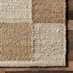 Kirklands Home Area Rugs|Checkered Jute Area Rug, 8x10