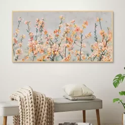 Kirklands Home Canvas Art|Cherry Blossom Blooms Birch Framed Canvas Print