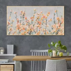 Kirklands Home Canvas Art|Cherry Blossom Blooms Birch Framed Canvas Print