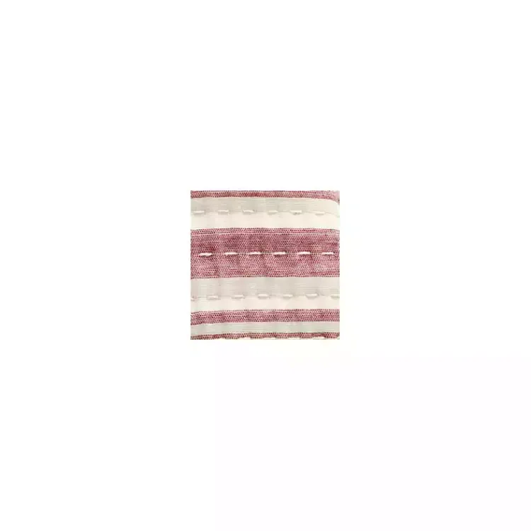 Kirklands Home Quilts|Cherry Red Pick Stitch Stripe Queen Quilt