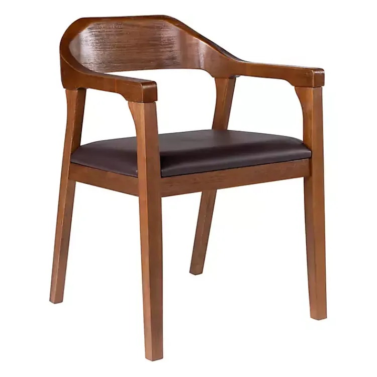 Kirklands Home Dining Chairs|Chestnut Ramus Dining Armchairs, Set of 2 Brown