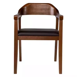 Kirklands Home Dining Chairs|Chestnut Ramus Dining Armchairs, Set of 2 Brown