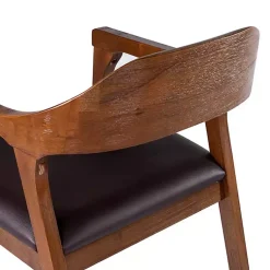 Kirklands Home Dining Chairs|Chestnut Ramus Dining Armchairs, Set of 2 Brown