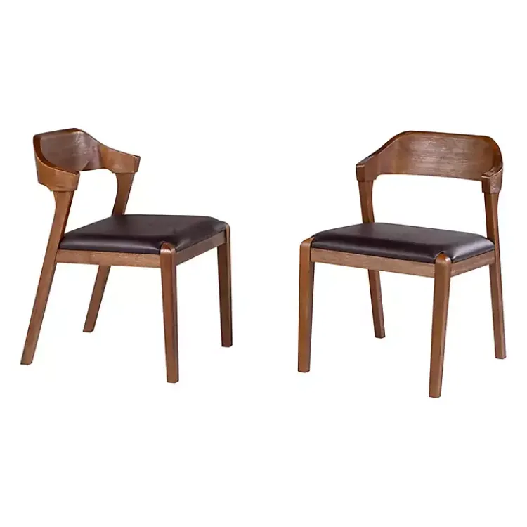Kirklands Home Dining Chairs|Chestnut Ramus Dining Side Chairs, Set of 2 Brown