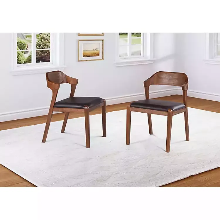 Kirklands Home Dining Chairs|Chestnut Ramus Dining Side Chairs, Set of 2 Brown