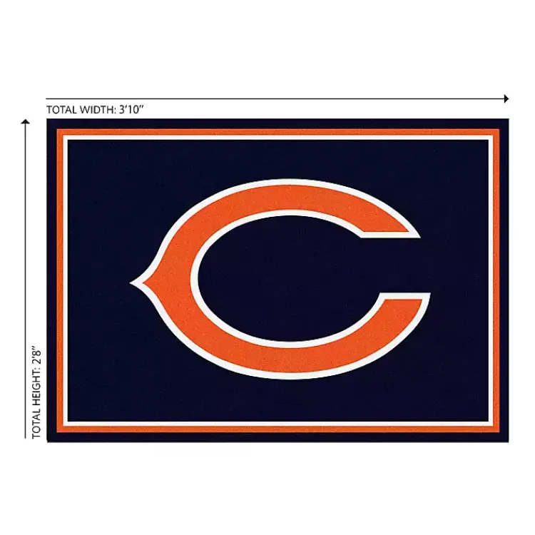 Kirklands Home Area Rugs|Chicago Bears Area Rug, 3x4 Black