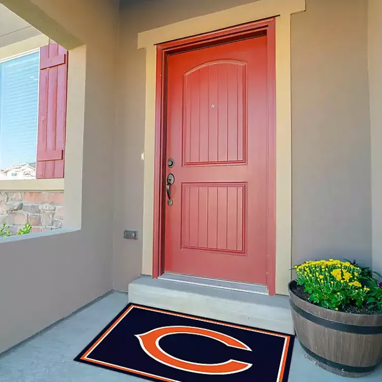 Kirklands Home Area Rugs|Chicago Bears Area Rug, 3x4 Black