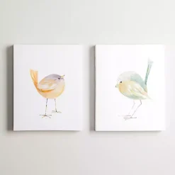 Kirklands Home Canvas Art|Chickadee Birds Canvas Art Prints, Set of 2