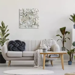 Kirklands Home Canvas Art|Chickadee Birds on Branch Canvas Art Print, 24x24