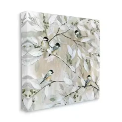 Kirklands Home Canvas Art|Chickadee Birds on Branch Canvas Art Print, 36x36