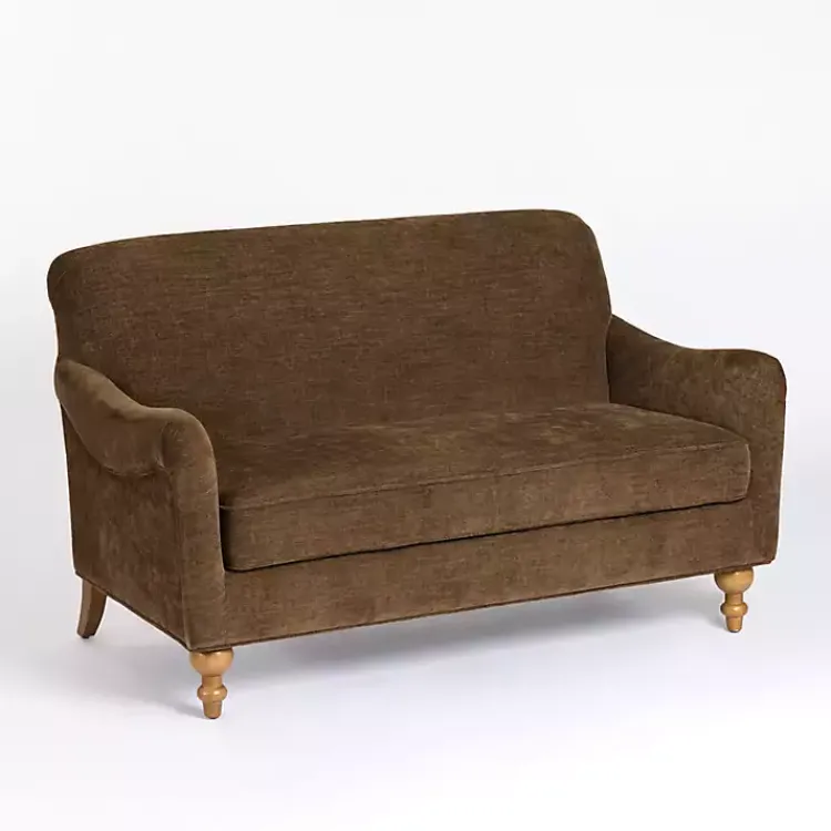 Kirklands Home Sofas & Loveseats|Chocolate English Loveseat Brown