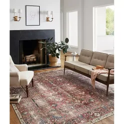 Kirklands Home Area Rugs|Chris Loves Julia x Loloi Jules Merlot Rug, 3x5