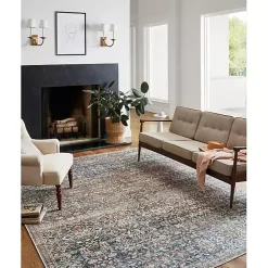 Kirklands Home Area Rugs|Chris Loves Julia x Loloi Jules Dark Blue Rug, 7x9