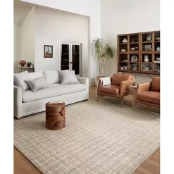Kirklands Home Area Rugs|Chris Loves Julia x Loloi Polly Tan Grid Rug, 2x9