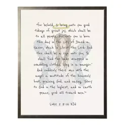 Sale Christmas Angel Verse Framed Print Christmas Art & Wall Decor