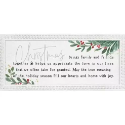 Sale Christmas Brings Family & Friends Wall Plaque Christmas Art & Wall Decor