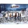 Best Christmas Cats Sleigh Canvas Art Print Christmas Art & Wall Decor