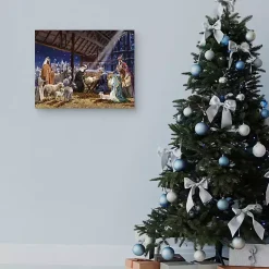 Sale Christmas Nativity Canvas Art Print Christmas Art & Wall Decor