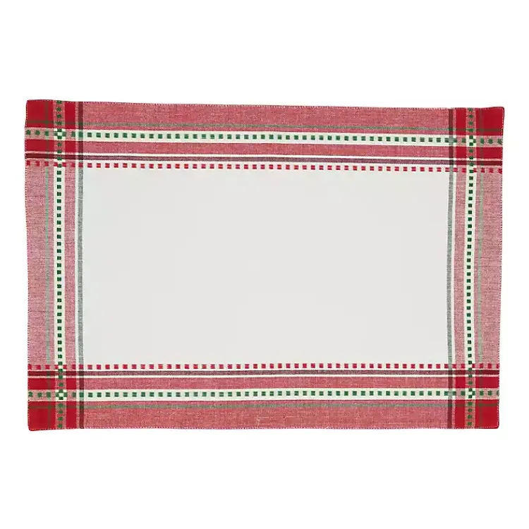 Online Christmas Plaid 8-pc. Placemat & Napkin Set Christmas Dining & Entertaining