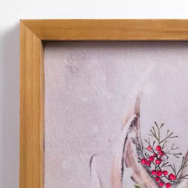 Best Christmas Reindeer with Greenery Wall Plaque Christmas Art & Wall Decor