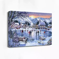 Best Christmas Skating Canvas Art Print Christmas Art & Wall Decor