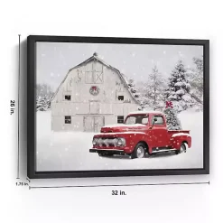 Best Christmas Tree Barn Framed Canvas Art Print Christmas Art & Wall Decor