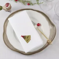Kirklands Home Table Linens|Christmas Tree Embroidered 4-pc. Napkin Set