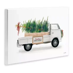 Clearance Christmas Tree Farm Truck Wood Wall Plaque Christmas Art & Wall Decor