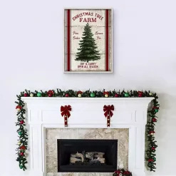Outlet Christmas Tree Farm Wooden Wall Plaque Christmas Art & Wall Decor