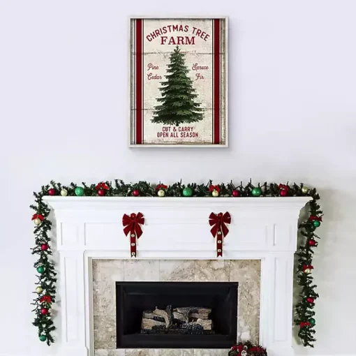 Outlet Christmas Tree Farm Wooden Wall Plaque Christmas Art & Wall Decor