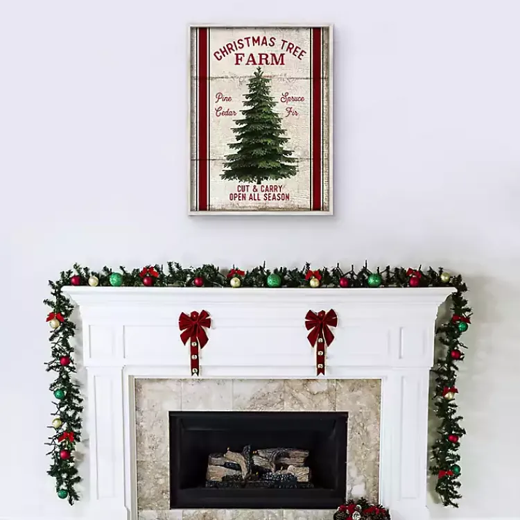Outlet Christmas Tree Farm Wooden Wall Plaque Christmas Art & Wall Decor