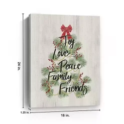 Hot Christmas Tree Sentiment Canvas Print Christmas Art & Wall Decor