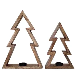 Sale Christmas Tree Tealight Candle Holders, Set of 2 Christmas Decorations