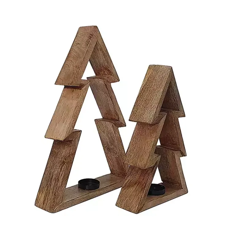 Sale Christmas Tree Tealight Candle Holders, Set of 2 Christmas Decorations