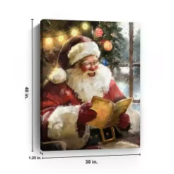 Christmas Wishes Santa Canvas Art Print Christmas Art & Wall Decor